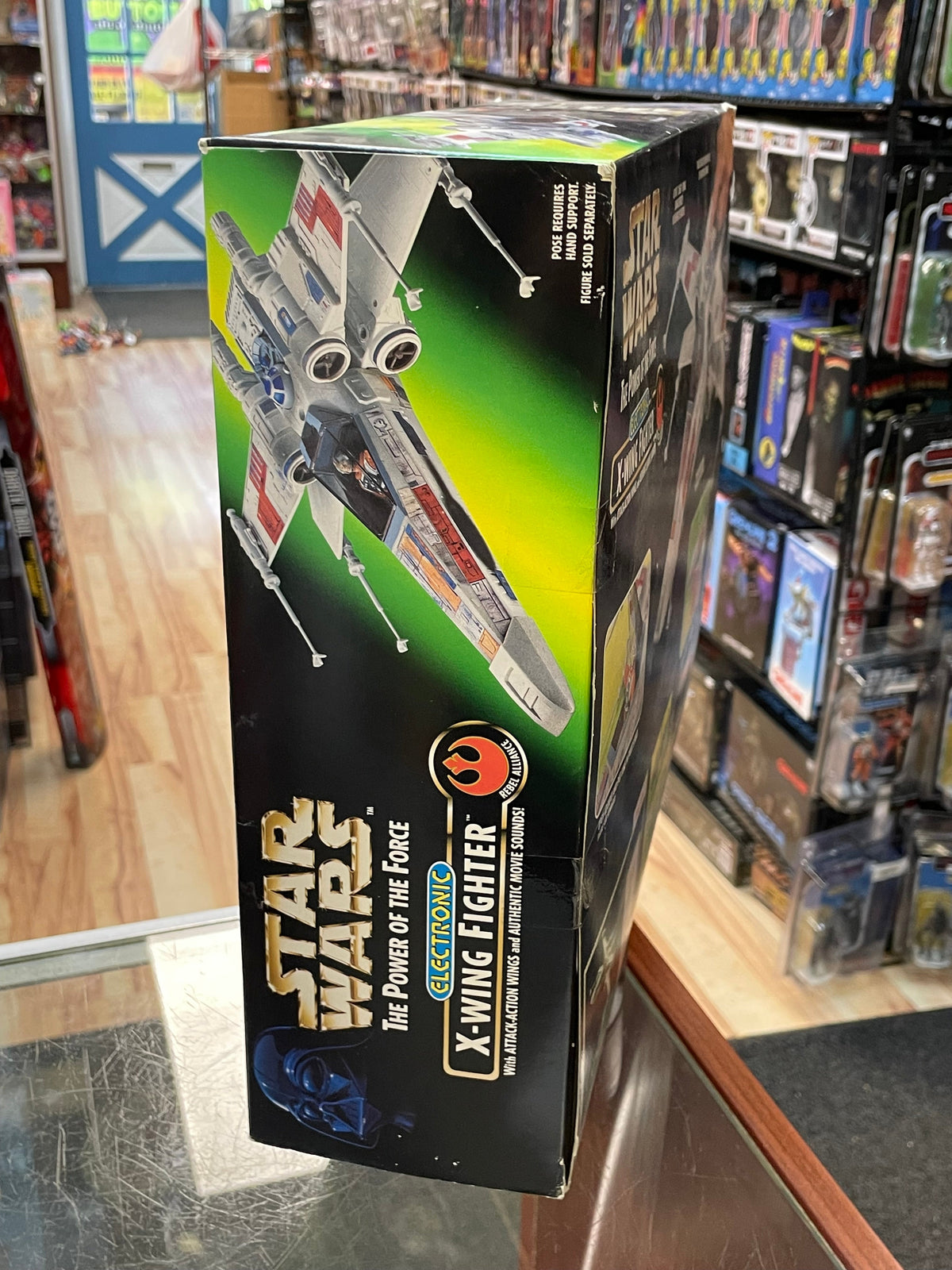 Electronic X- Wing Fighter (Vintage Star Wars POTF, Kenner) OPEN BOX product image 5, provided for visual reference and