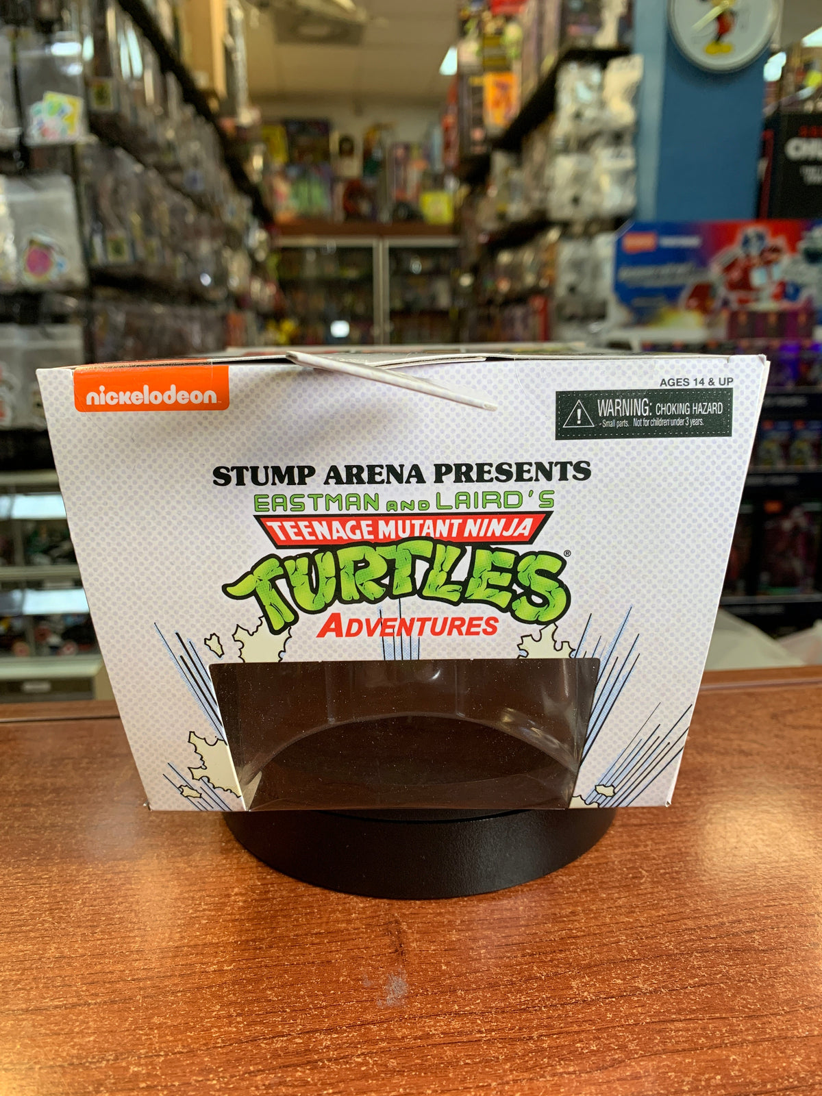 Stump Arena Leatherhead (TMNT Ninja Turtles Adventures, NECA) SEALED product image 5, provided for visual reference and
