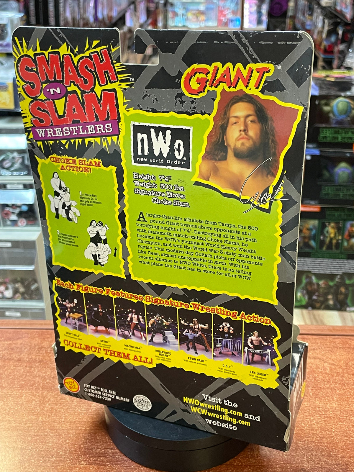 Giant with Rey Mysterio (WCW Smash N' Slam, Toybiz) **SEALED** product image 3, provided for visual reference and product