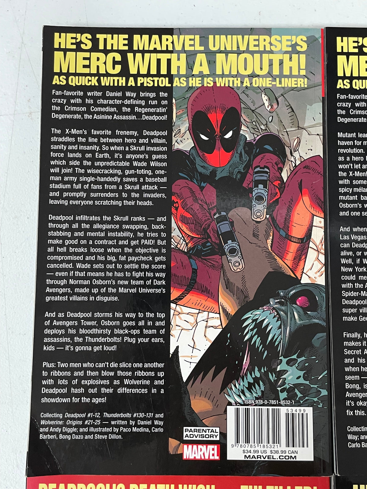 Deadpool The Complete Collection Set (Marvel TPB, Paperback) product image 4, provided for visual reference and product
