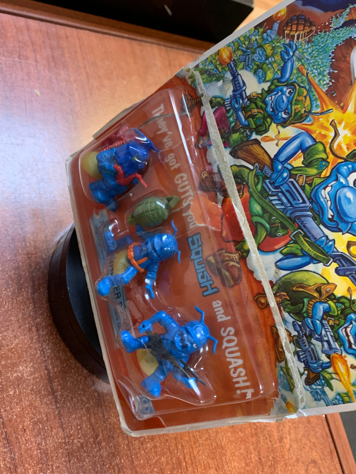 Flame Thrower Squad with Card Back 5422 (Vintage Army Ants, Hasbro) COMPLETE product image 5, provided for visual reference