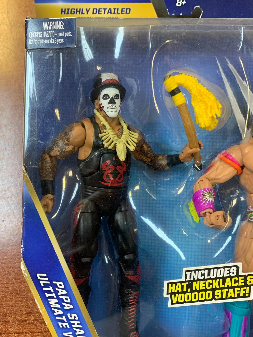 Papa Shango & Ultimate Warrior (WWE Elites, Mattel) SEALED product image 9, provided for visual reference and product detail