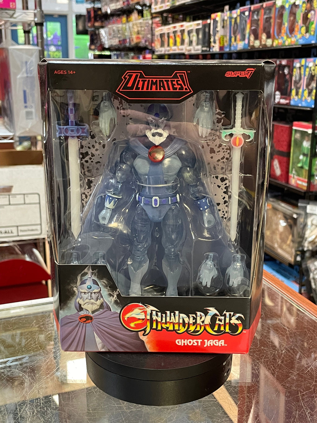 Ghost Jaga (Thundercats, Super7 Ultimates) **SEALED** product image 1, provided for visual reference and product detail