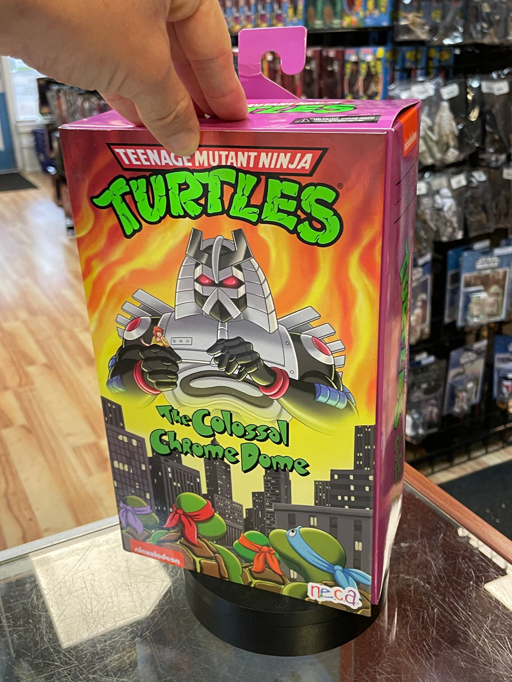 Colossal Chrome Dome (TMNT Ninja Turtles, NECA) **SEALED** product image 2, provided for visual reference and product detail