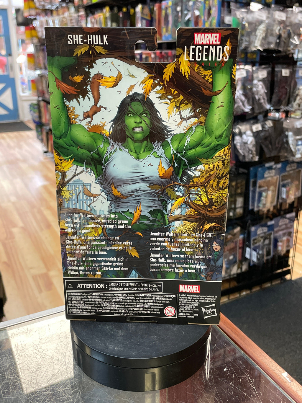 She-Hulk (Marvel Legends, Hasbro) *SEALED* product image 2, provided for visual reference and product detail review