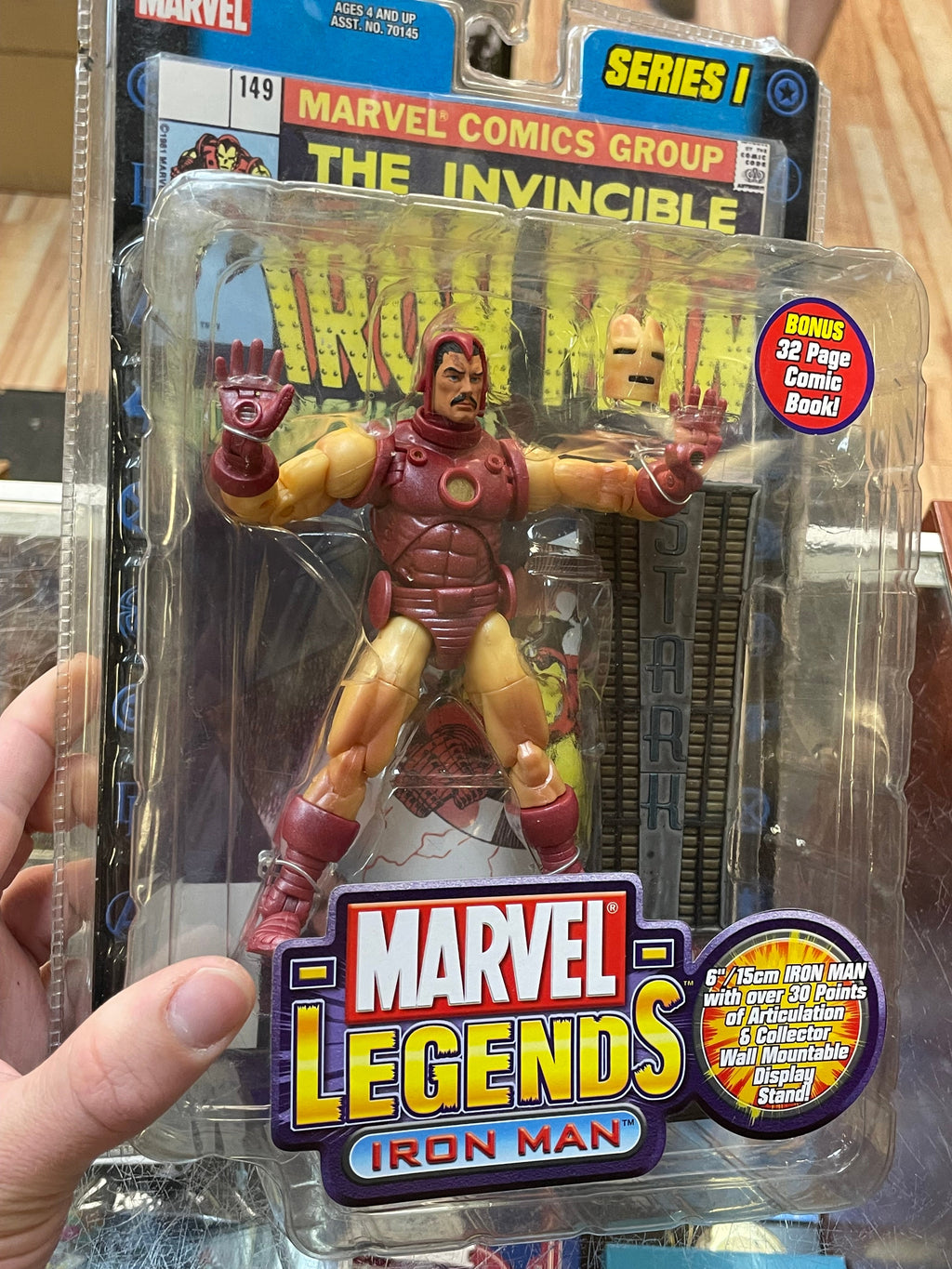 Iron Man -Series 1- (Marvel Legends, Toybiz) **SEALED** product image 6, provided for visual reference and product detail