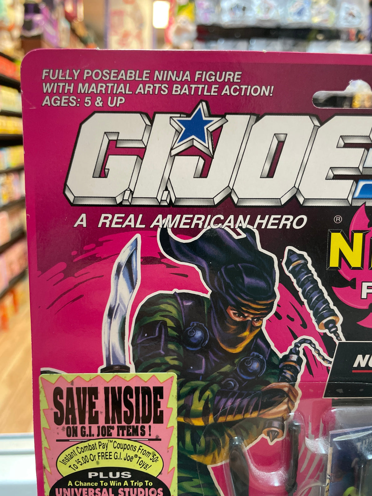 Nunchuck Ninja Force (Vintage GI Joe, Hasbro) **SEALED** product image 4, provided for visual reference and product detail