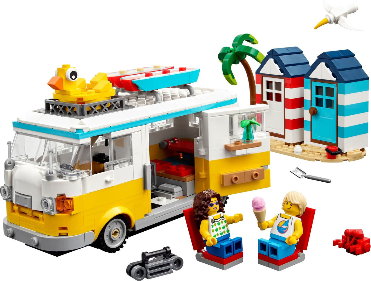 31138 LEGO Creator: Beach Camper Van (Certified Complete) (Retired) product image 2, provided for visual reference and