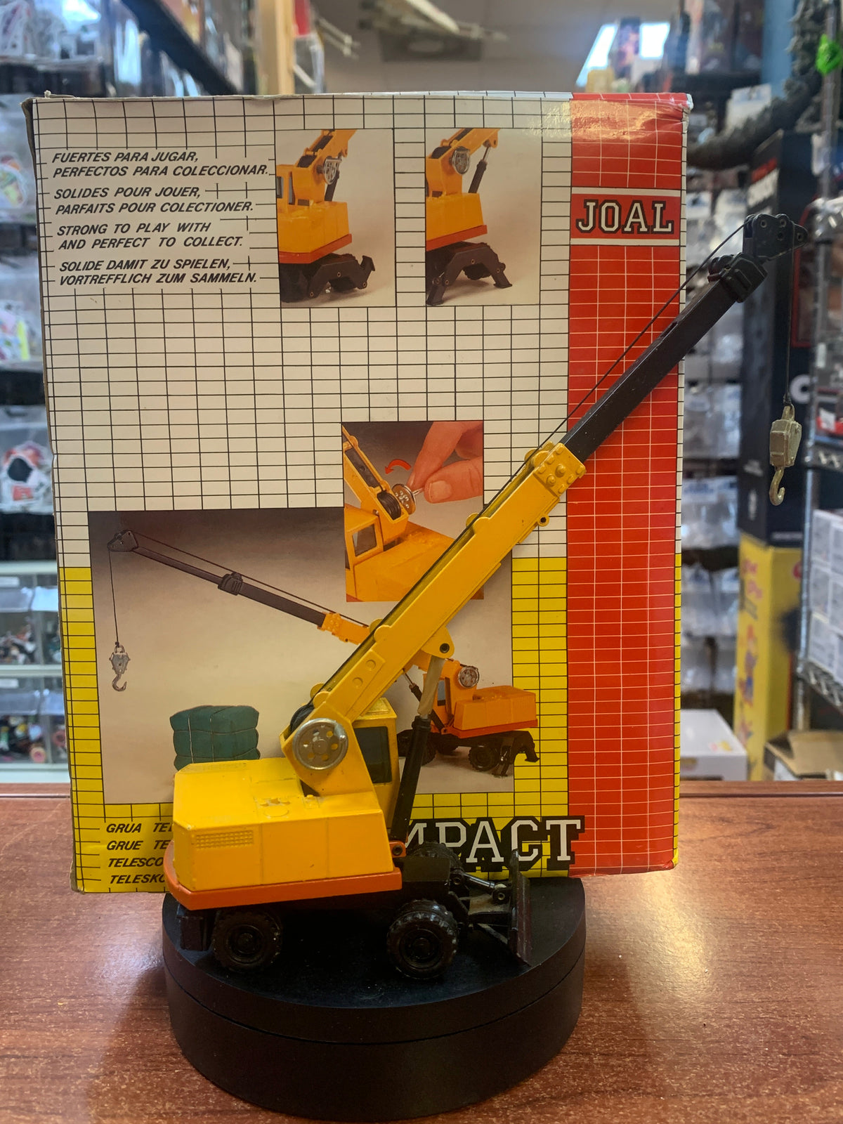 Caterpillar Compact Telescopic Crane 1/70 ( Vintage JOAL, CAT) product image 1, provided for visual reference and product