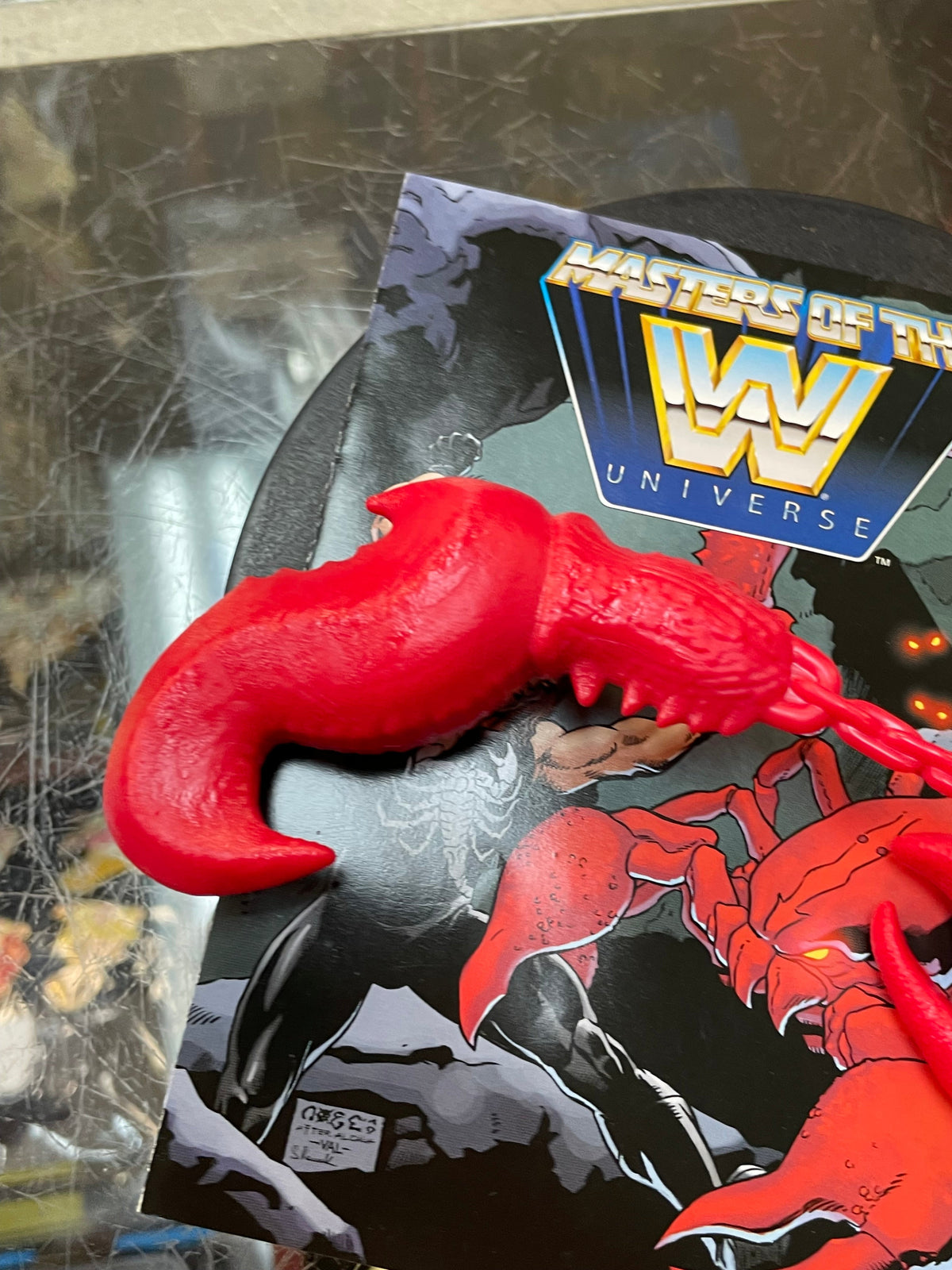 Sting as Clawful (WWE MOTU, Mattel) **COMPLETE** product image 10, provided for visual reference and product detail review