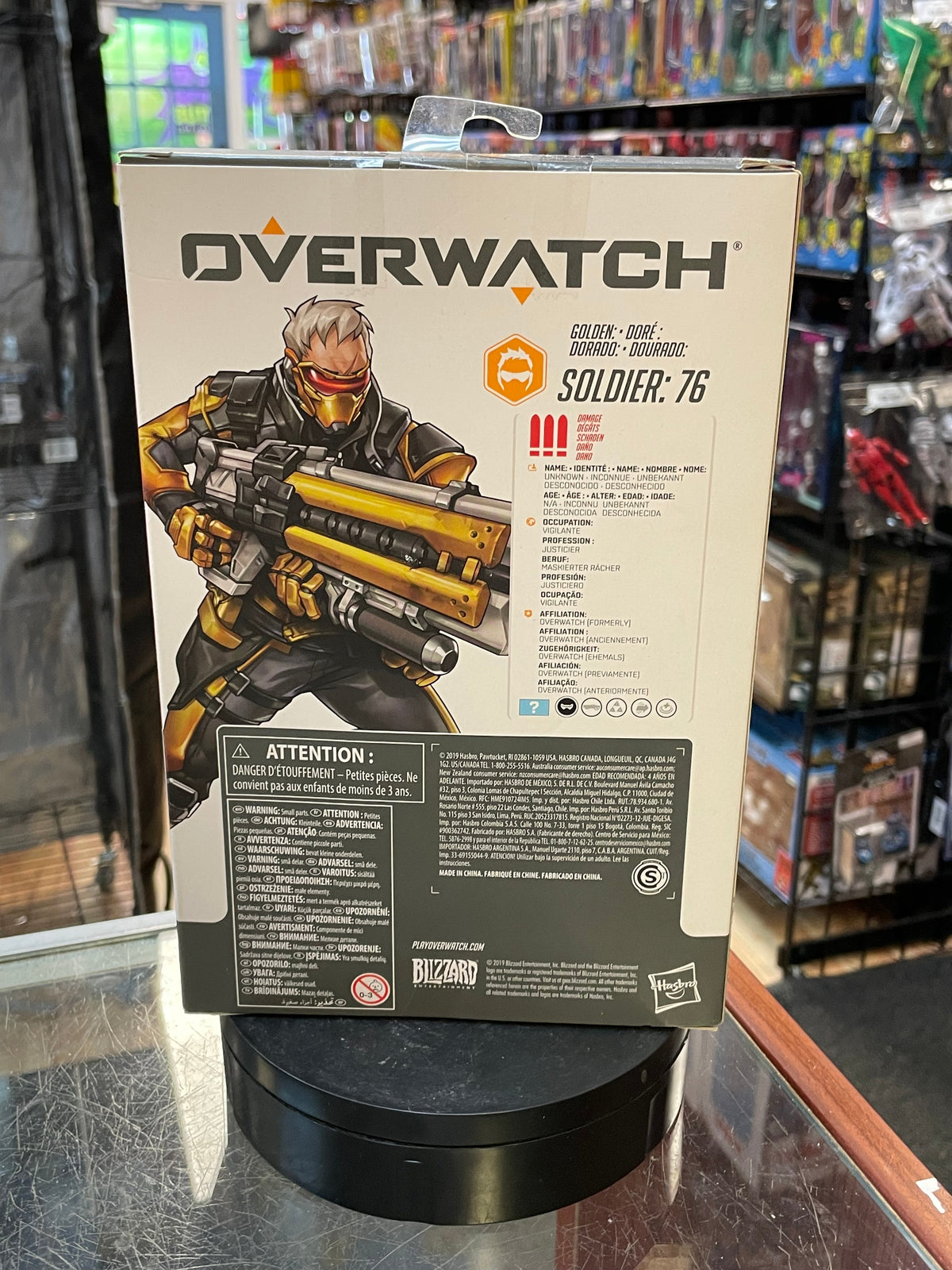 Soldier 76 (Overwatch Ultimates, Hasbro) **SEALED** product image 2, provided for visual reference and product detail review
