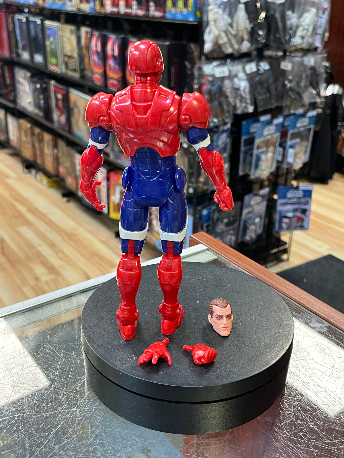 Iron Patriot 85th Anniversary (Marvel Legends, Hasbro) INCOMPLETE product image 4, provided for visual reference and product