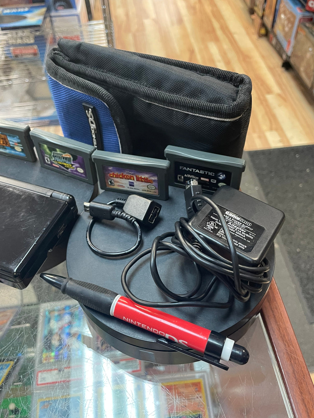 Black Nintendo DS Lite with Games (Nintendo DS Lite, Video Games) ** TESTED** product image 2, provided for visual reference