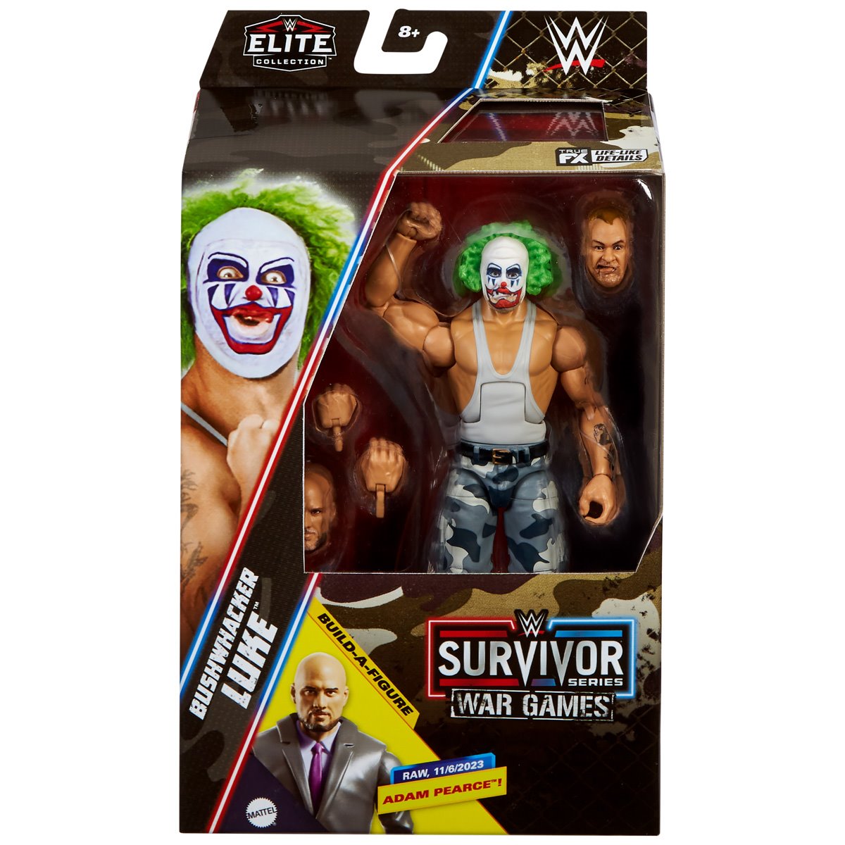 Bushwhacker Luke Survivor Series BAF Pearce (WWE Elites, Mattel) product image 1, provided for visual reference and product
