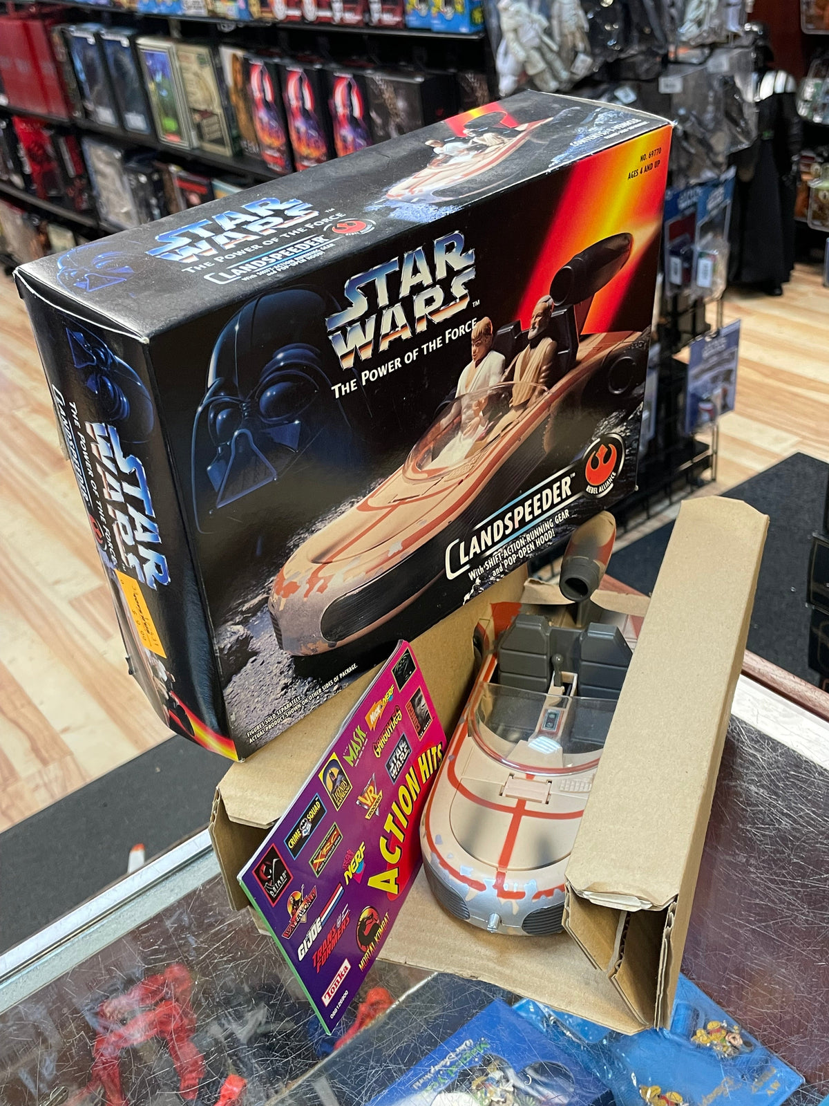 Shift Action Landspeeder (Vintage Star Wars, Power of the Force) **SEALED** product image 2, provided for visual reference