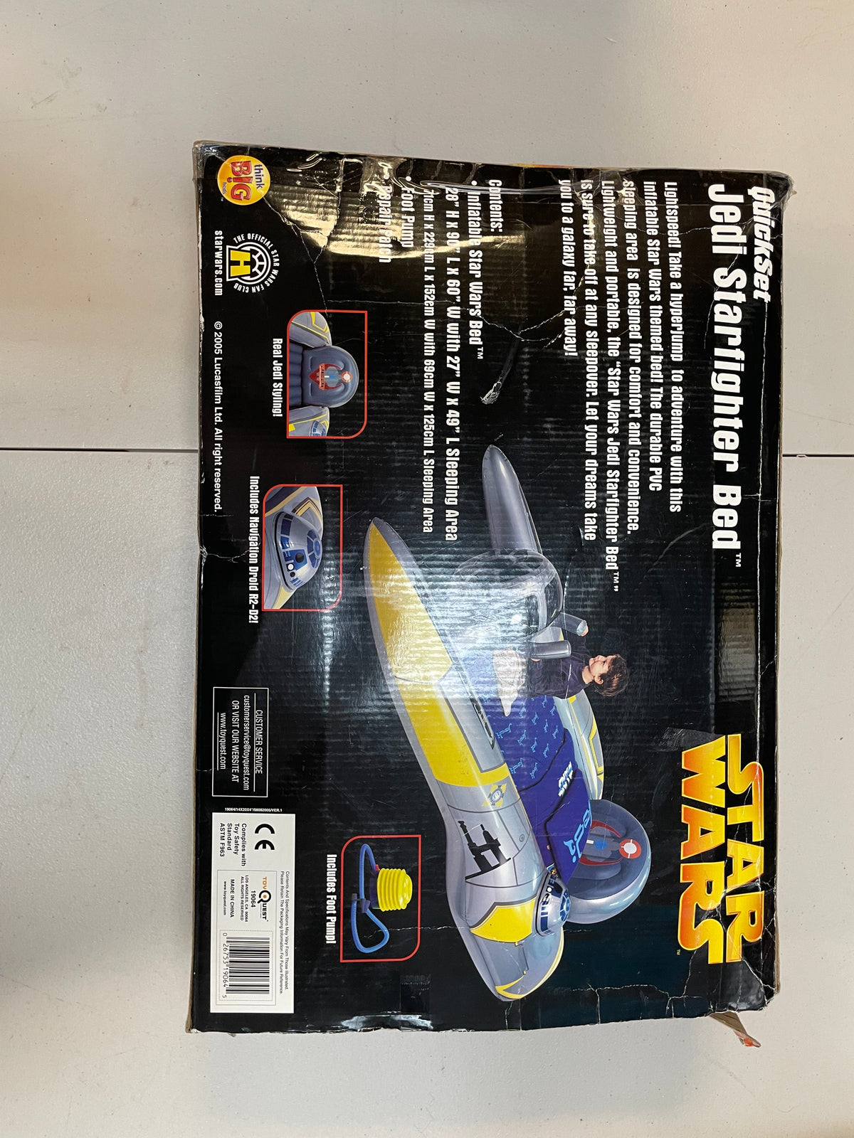 Jedi Starfighter Bed (Vintage Star Wars, Quick Set) OPEN BOX product image 9, provided for visual reference and product