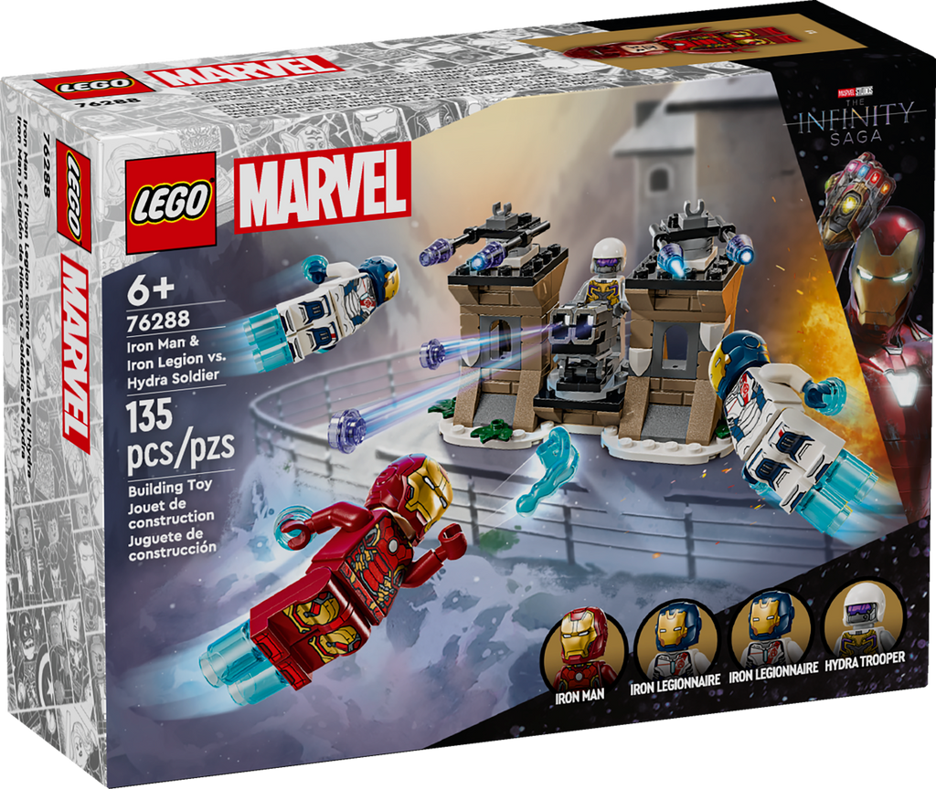 76288 LEGO Marvel: Iron Man & Iron Legion vs. Hydra Soldier product image 2, provided for visual reference and product