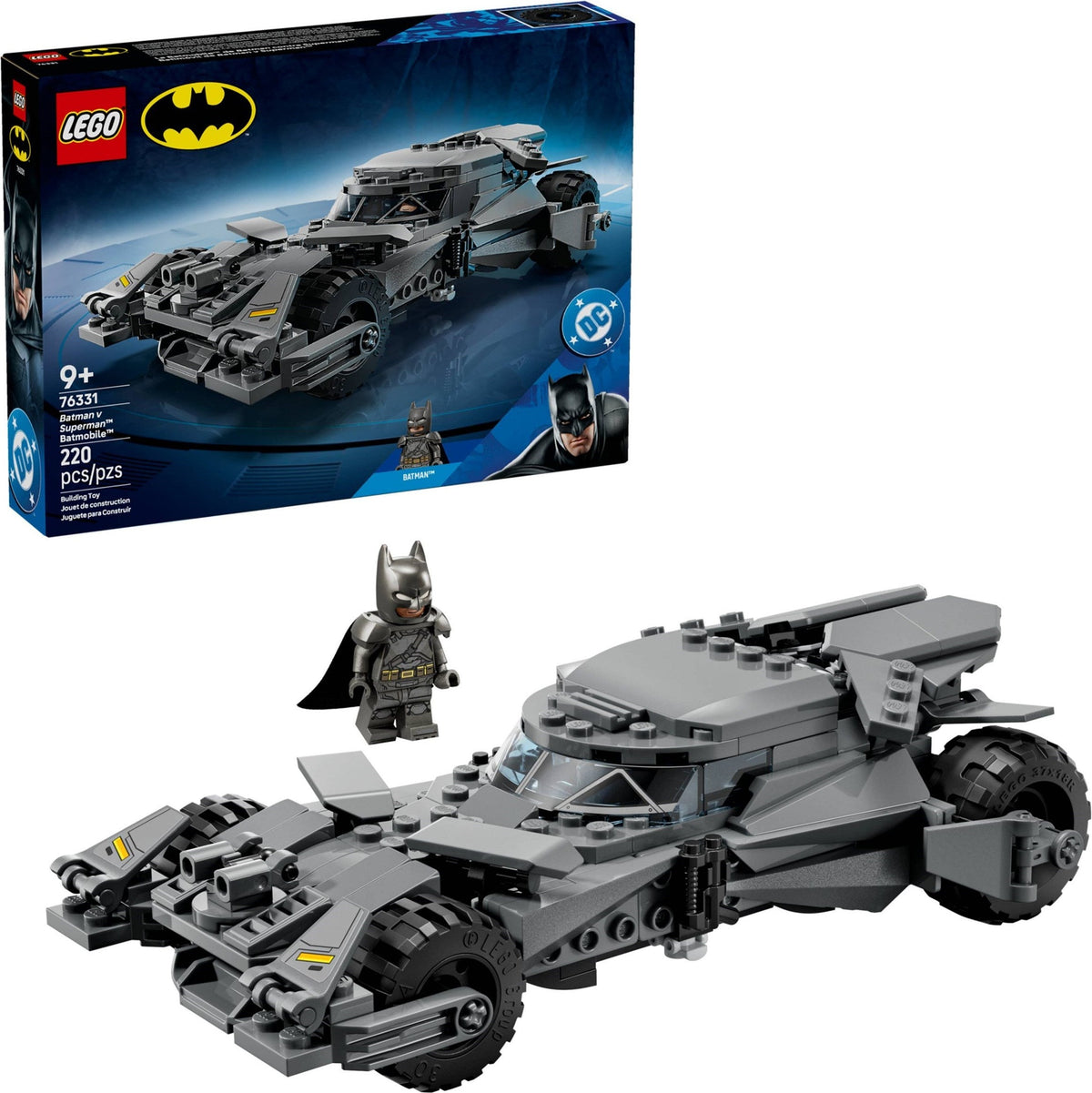 76331 Batman v Superman™ Batmobile™ (Open Box, Sealed Bags) product image 1, provided for visual reference and product