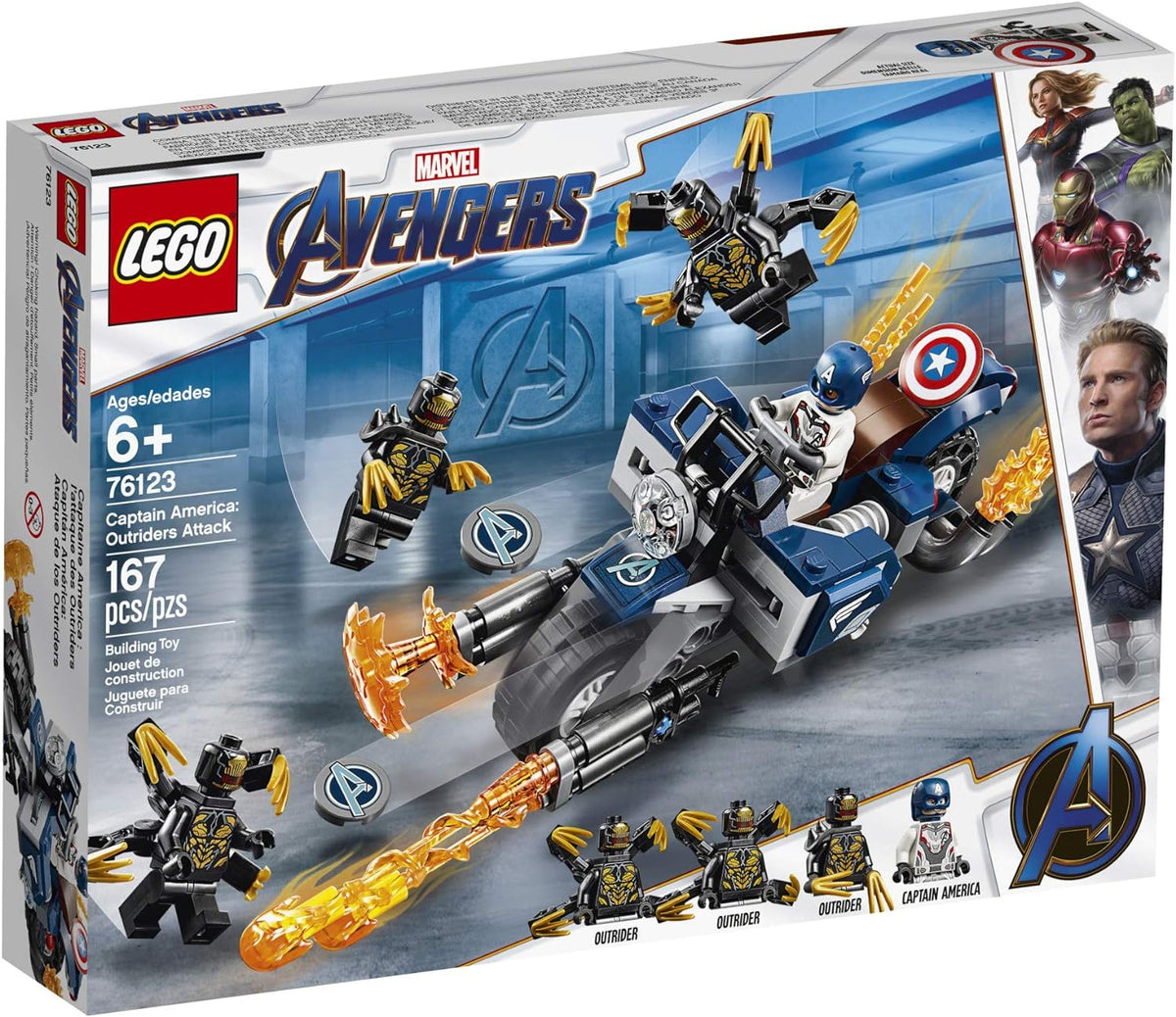 76123 LEGO Marvel: Captain America: Outriders Attack (Retired) (Certified Complete) product image 3, provided for visual