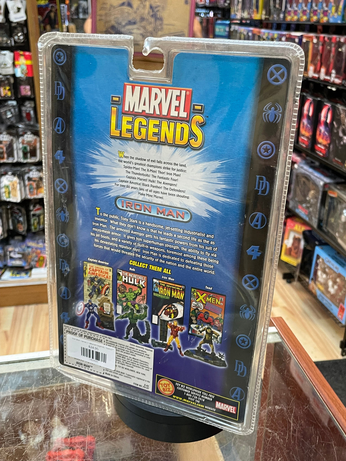 Iron Man -Series 1- (Marvel Legends, Toybiz) **SEALED** product image 2, provided for visual reference and product detail