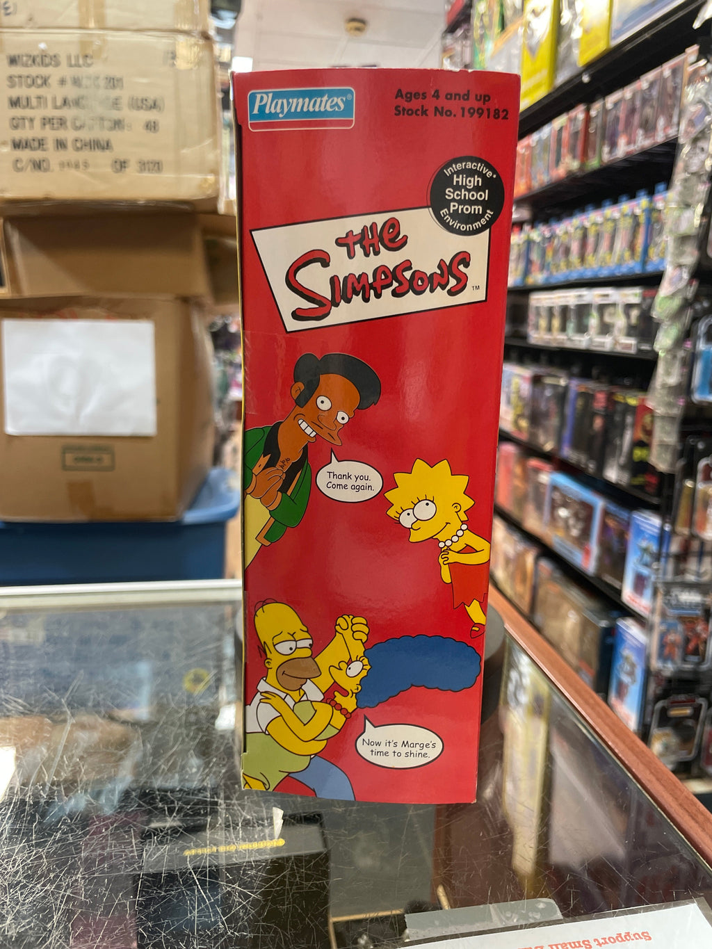 High School Prom with Homer and Marge (Vintage Simpsons, Playmates) SEALED product image 2, provided for visual reference
