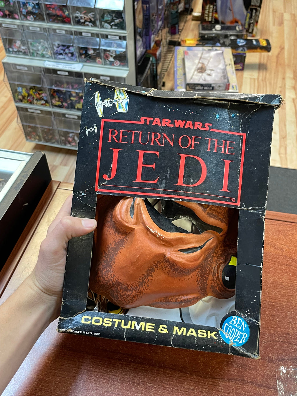 Admiral Ackbar Costume & Mask (Vintage Star Wars ROTF, Ben Cooper) OPEN BOX product image 2, provided for visual reference