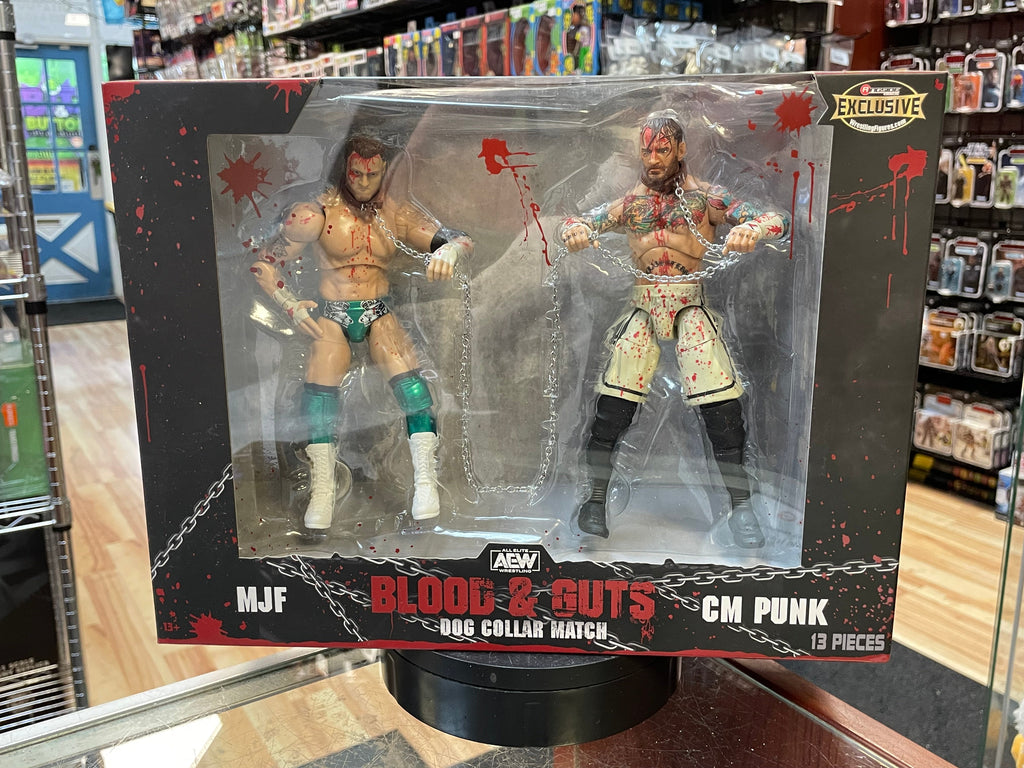 Blood & Guts: CM Punk & MJF (AEW Unmatched Collection, Jazwares) **SEALED** product image 1, provided for visual reference