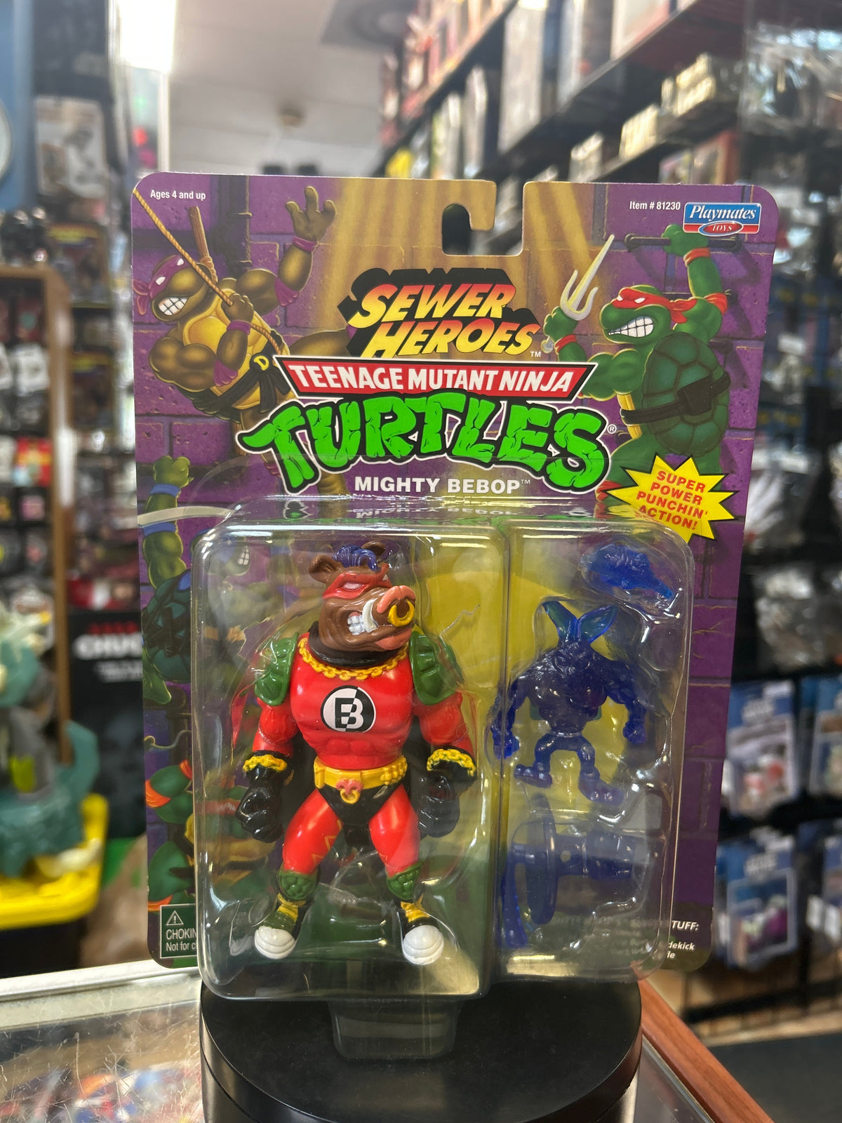 Mighty Bebop -Reissue- (TMNT Ninja Turtles, Playmates) **SEALED** product image 1, provided for visual reference and product