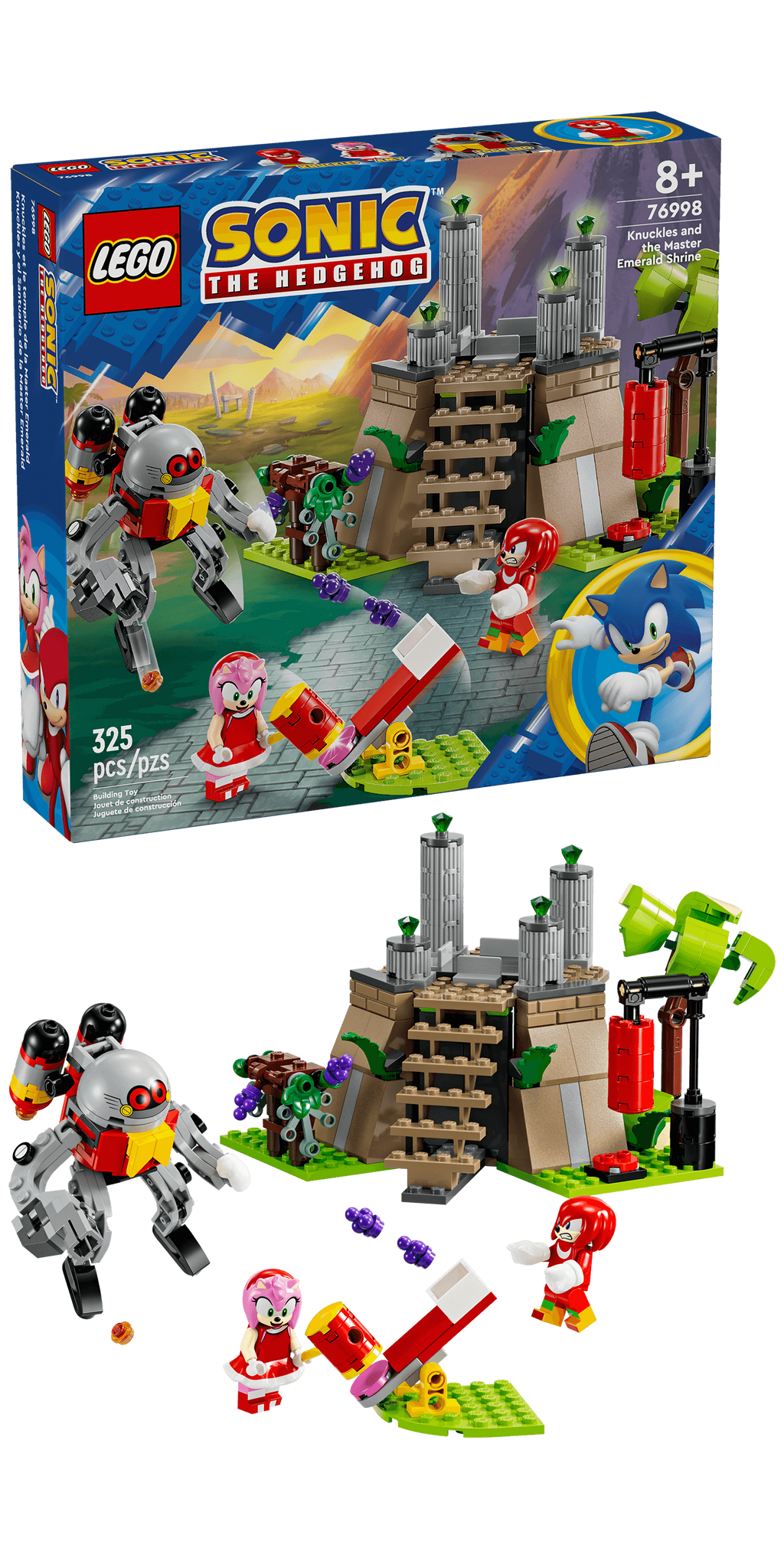 76998 LEGO Sonic: Knuckles and the Master Emerald Shrine product image 2, provided for visual reference and product detail