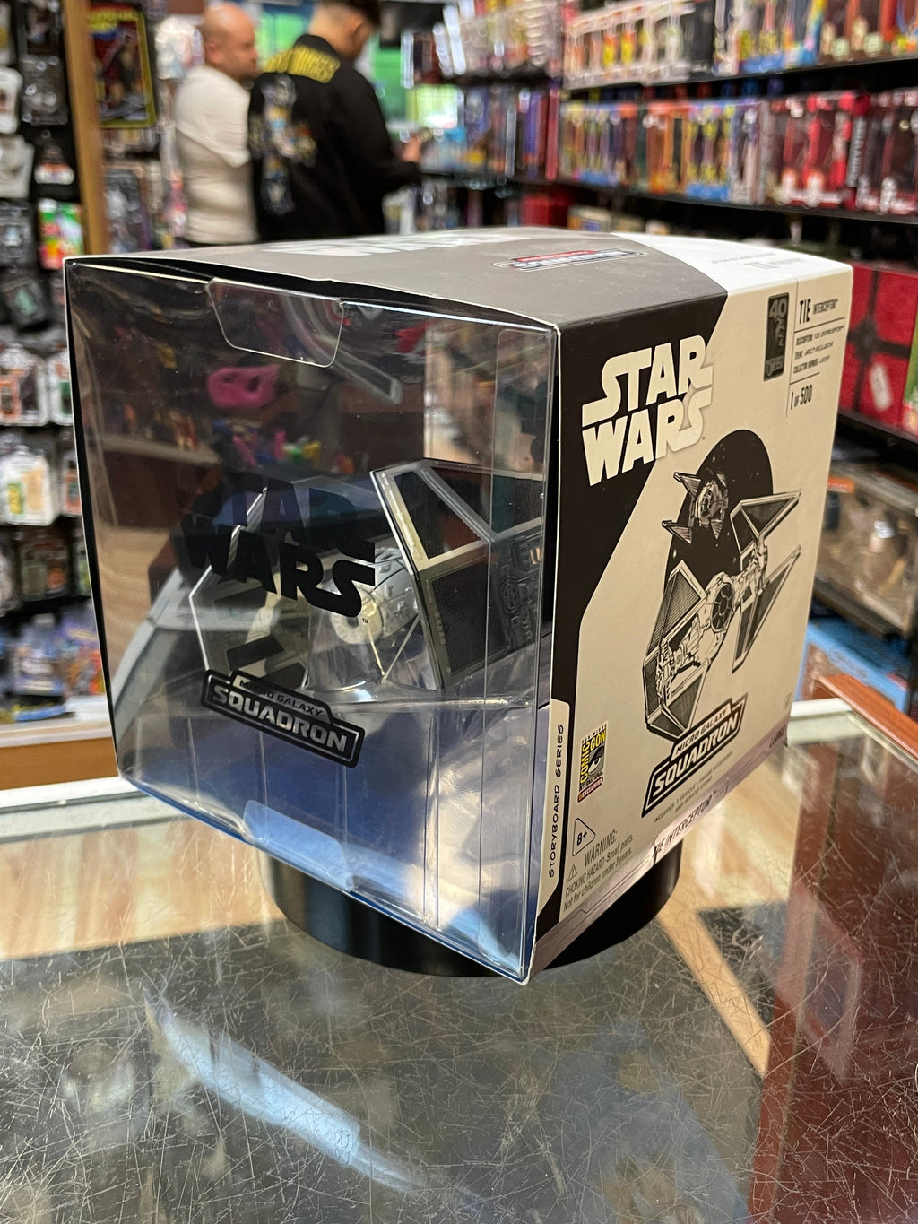 Storyboard Tie Interceptor-SDCC 2023- 1/500 (Star Wars Micro Galaxy Squadron, Jazwares) **SEALED** product image 4, provided