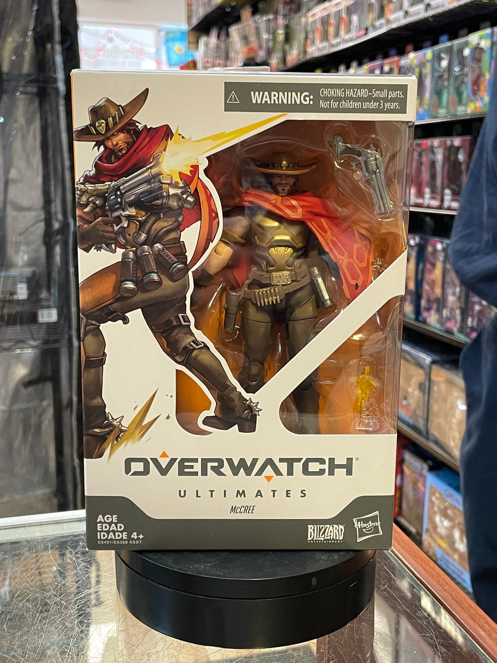 McCree (Overwatch Ultimates, Hasbro) **SEALED** product image 1, provided for visual reference and product detail review
