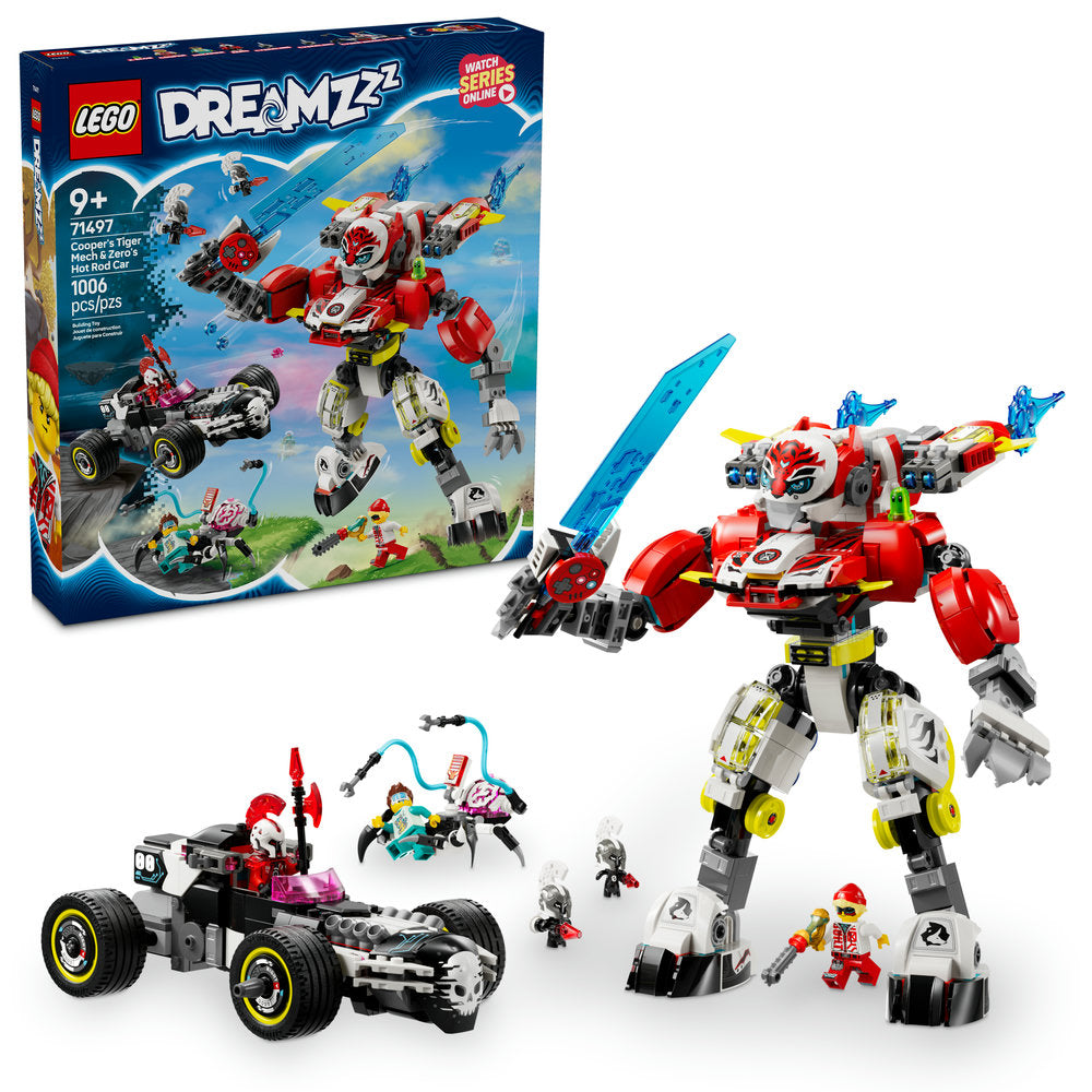 71497 Cooper's Tiger Mech & Zero's Hot Rod Car product image 1, provided for visual reference and product detail review