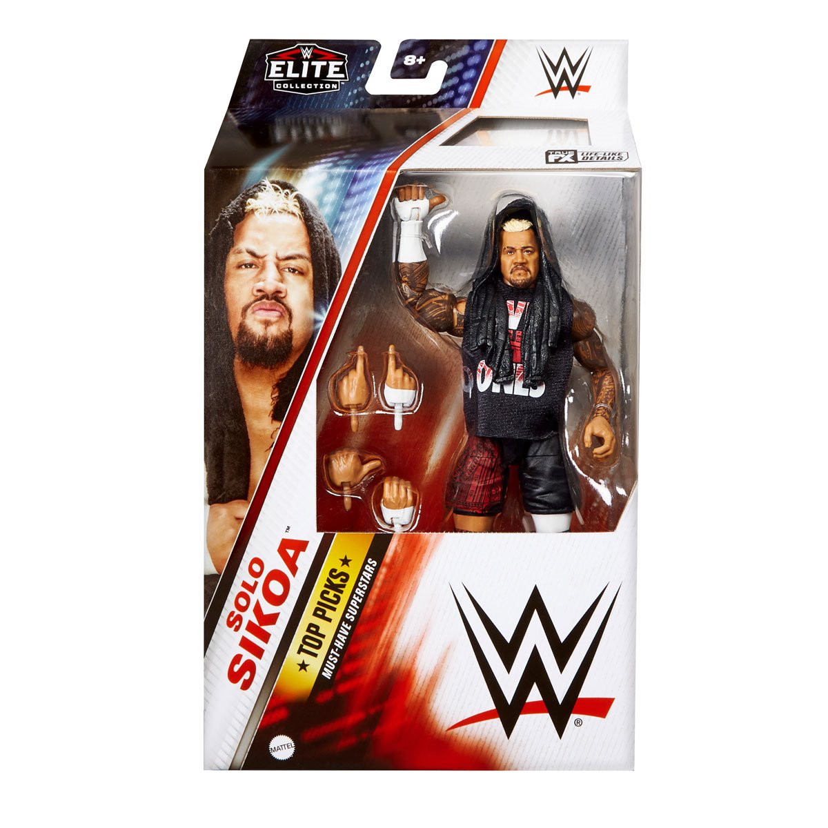 Solo Sikola Top Pick (WWE Elites, Mattel) product image 1, provided for visual reference and product detail review