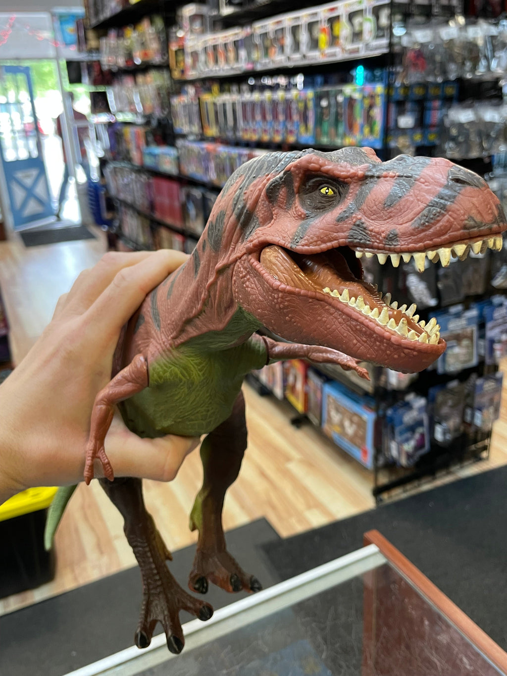 Red Tyrannosaurus Rex JP09 (Vintage Jurassic Park, Kenner) **Untested** product image 13, provided for visual reference and