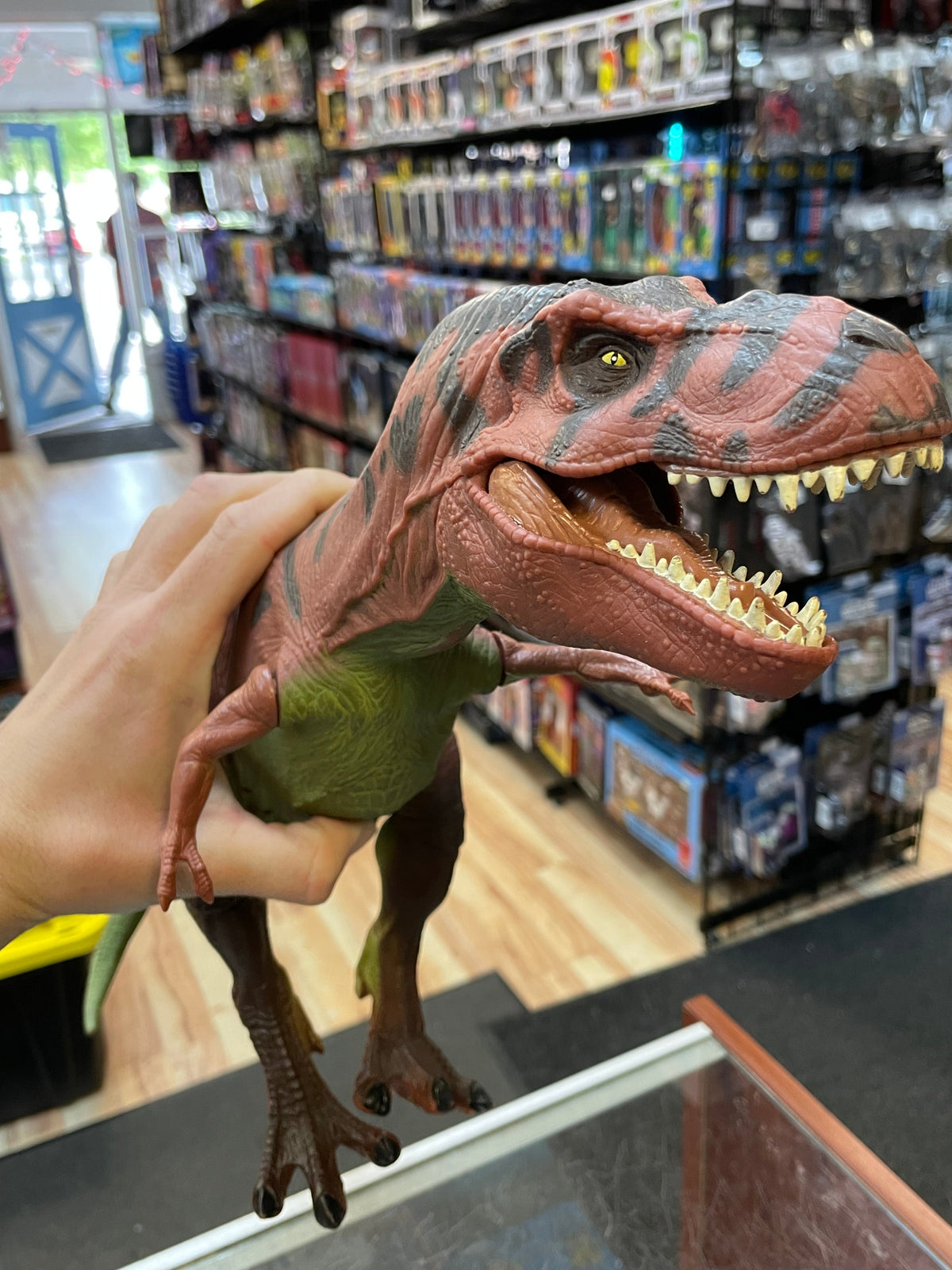 Red Tyrannosaurus Rex JP09 (Vintage Jurassic Park, Kenner) **Untested** product image 13, provided for visual reference and