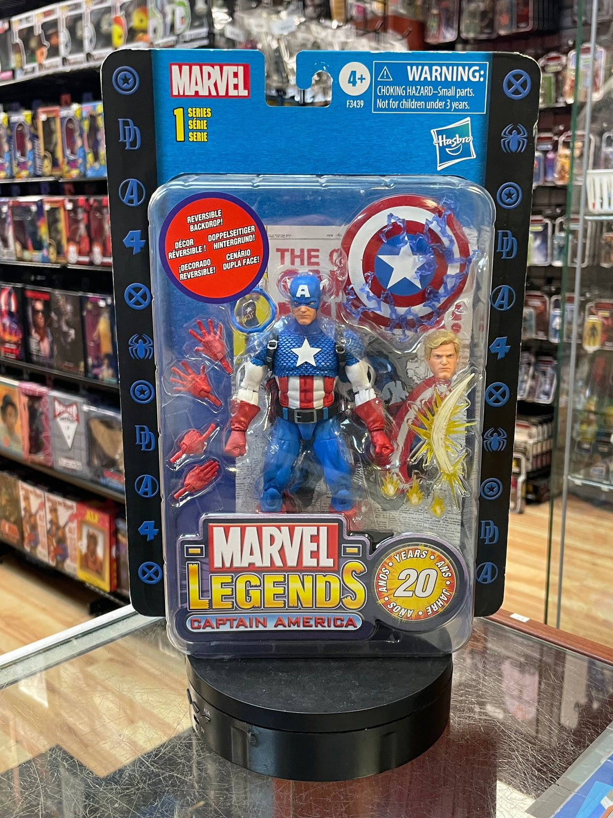 Captain America 20th Anniversary (Marvel Legends, Hasbro) *SEALED* product image 1, provided for visual reference and