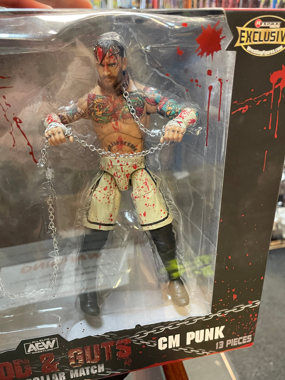 Blood & Guts: CM Punk & MJF (AEW Unmatched Collection, Jazwares) **SEALED** product image 10, provided for visual reference