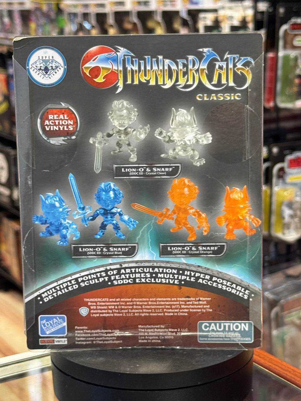 Translucent Lion-O & Snarf Crystal Blue (Thundercats, Loyal Subjects) **SDCC Exclusive** product image 6, provided for