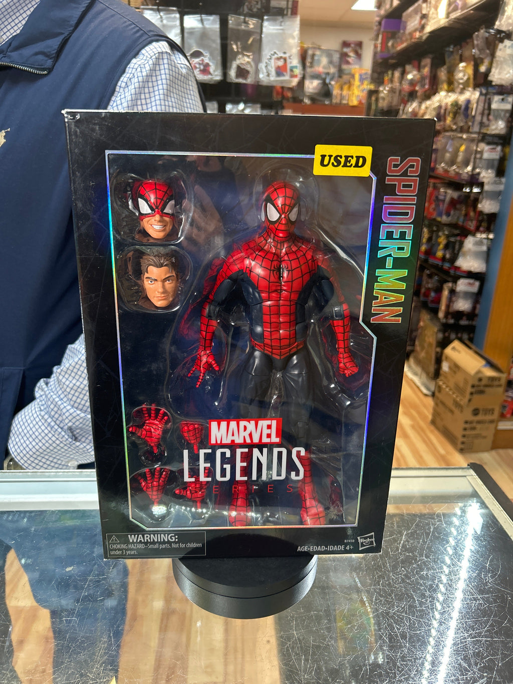 Spiderman -Deluxe 12"- (Marvel Legends, Hasbro) **COMPLETE** product image 7, provided for visual reference and product