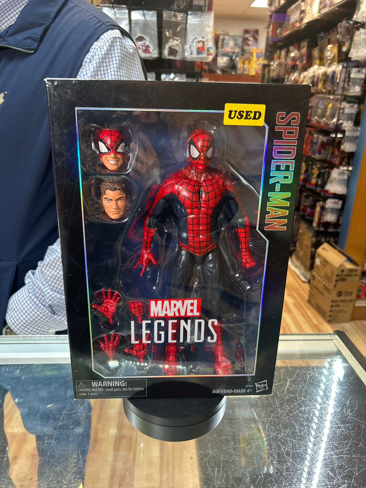Spiderman -Deluxe 12"- (Marvel Legends, Hasbro) **COMPLETE** product image 7, provided for visual reference and product