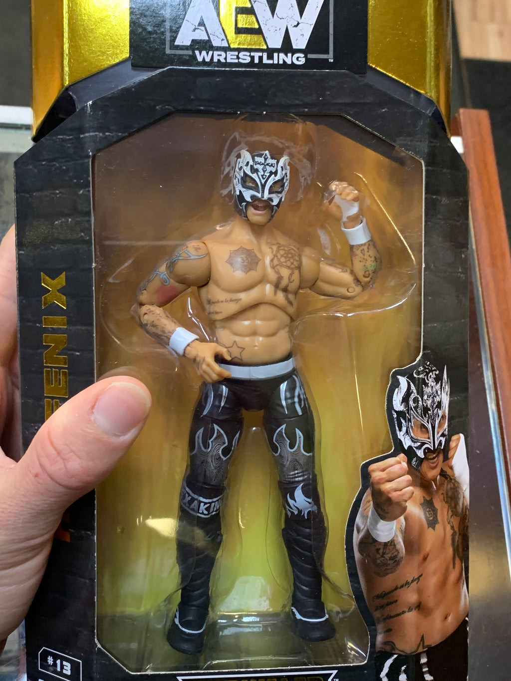 Rey Fenix #13 (AEW Unmatched Collection, Jazwares) **SEALED** product image 5, provided for visual reference and product