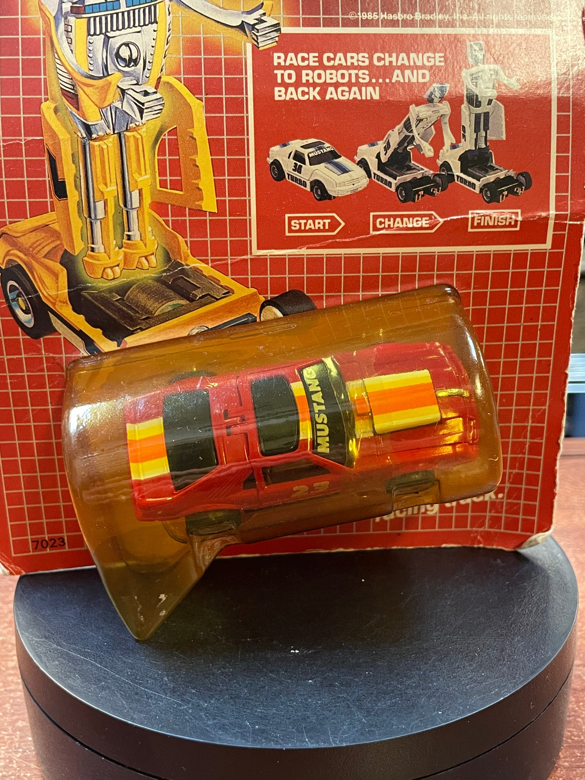 Transformers Decepticon Mustang Turbo (Vintage Slot Car, TYCO) SEALED product image 2, provided for visual reference and
