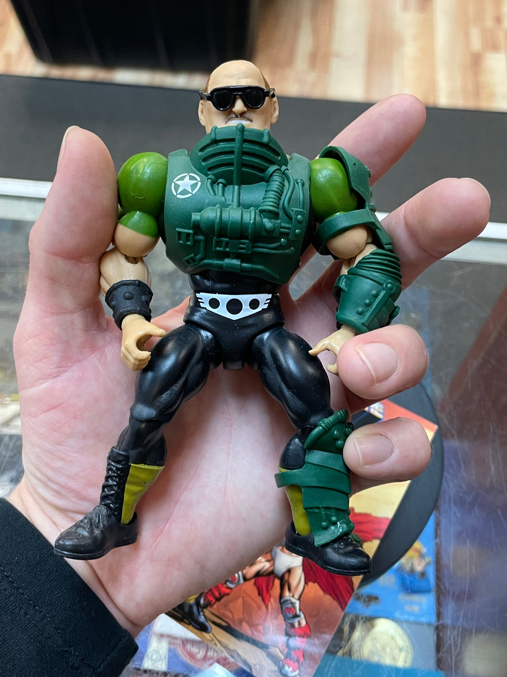 Sgt Slaughter as Man at Arms (WWE MOTU, Mattel) **COMPLETE** product image 5, provided for visual reference and product