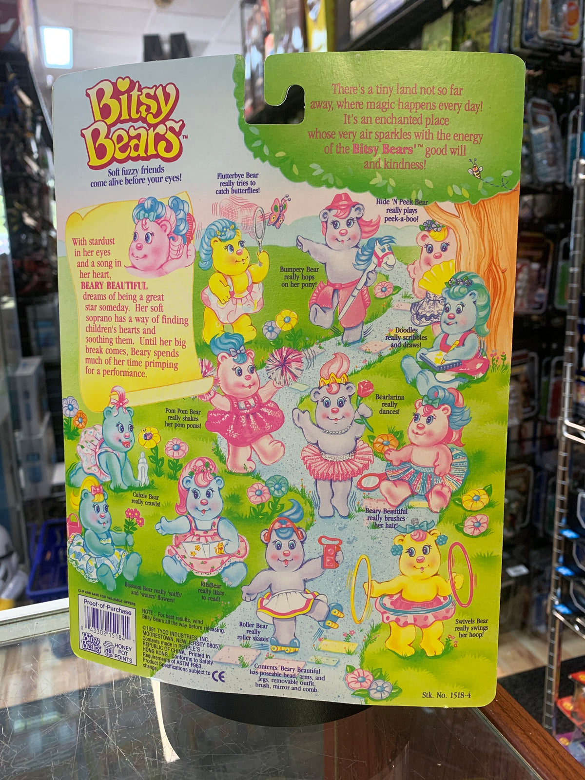 Beary Beautiful (Vintage, Tyco Bitsy Bears) **SEALED** product image 6, provided for visual reference and product detail