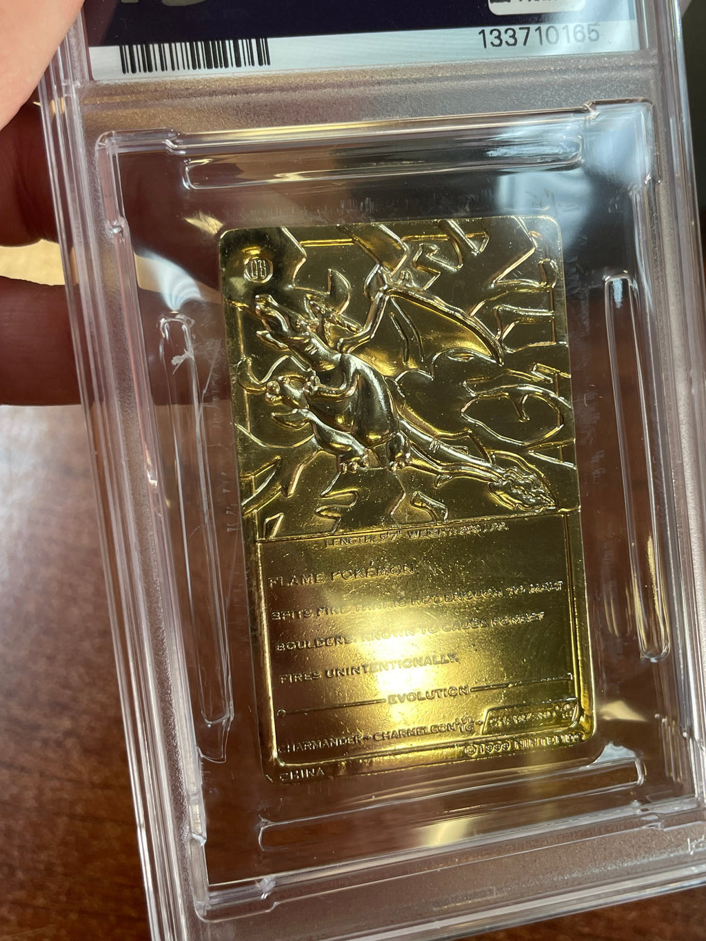 Charizard Burger King Gold Card 0165 (Pokemon, Wizard) **PSA 6** product image 14, provided for visual reference and product