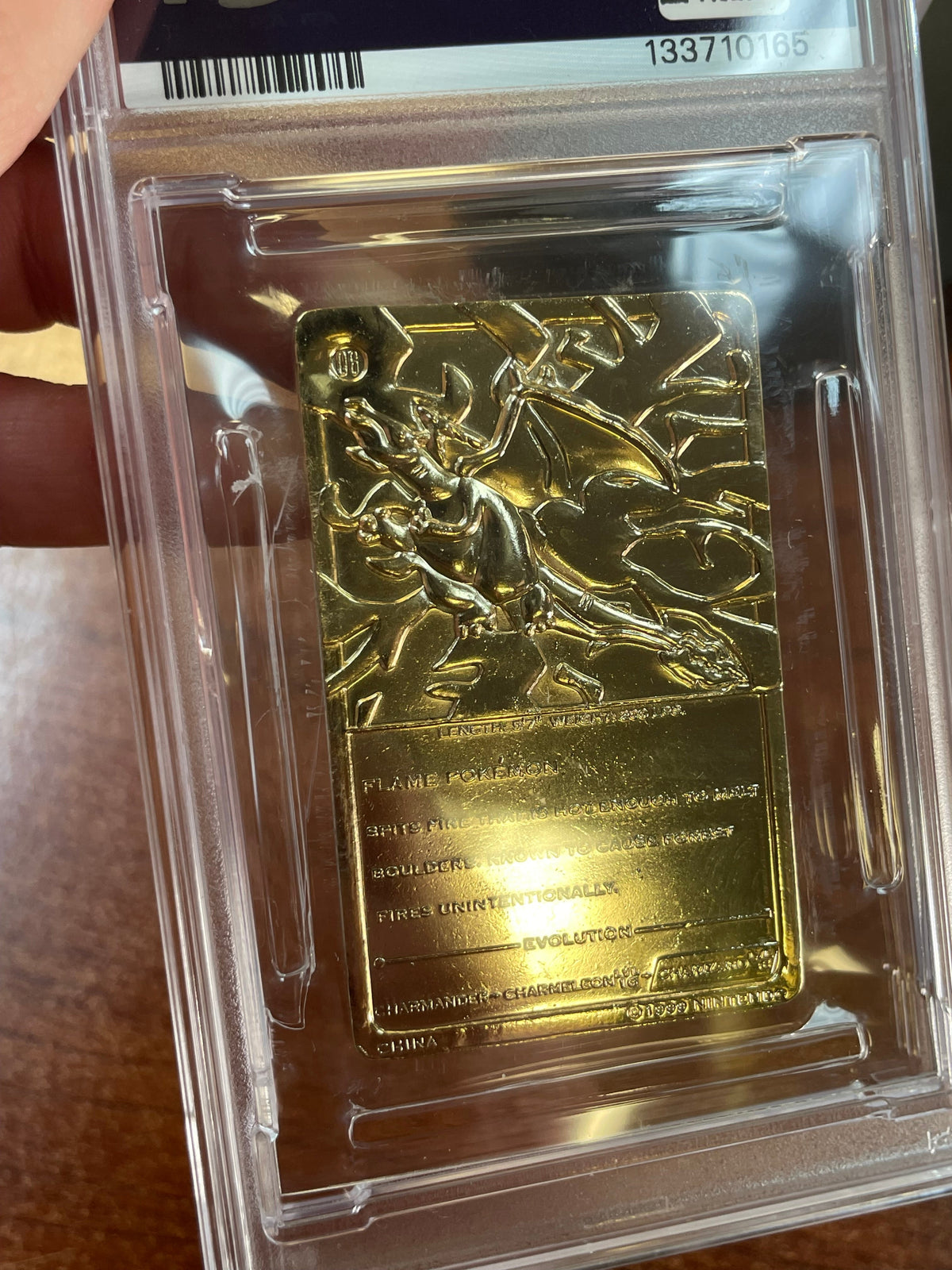 Charizard Burger King Gold Card 0165 (Pokemon, Wizard) **PSA 6** product image 14, provided for visual reference and product