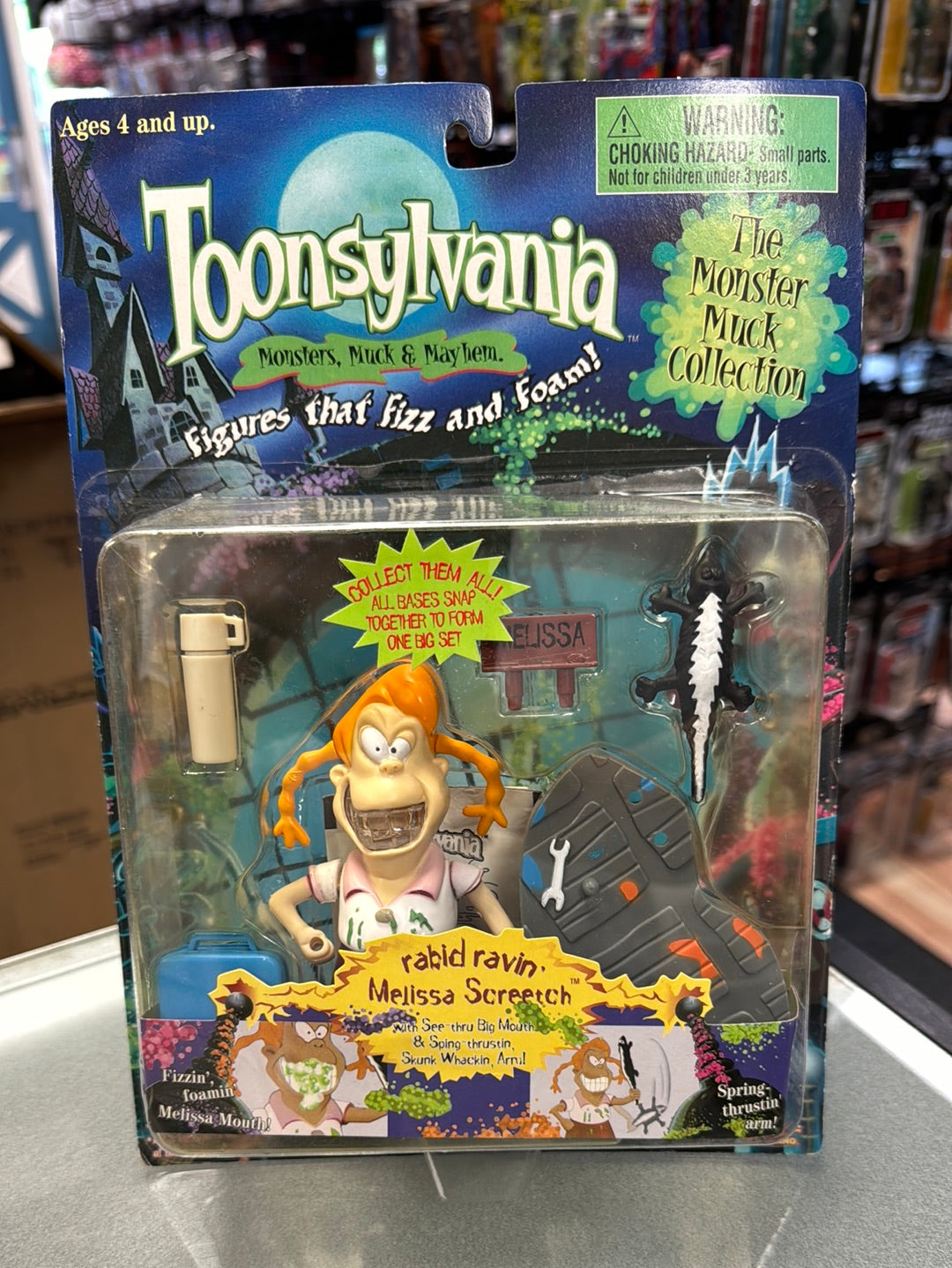 Rabid Ravin Melissa Screetch (Vintage Toonsylvania, Toy Island) SEALED product image 1, provided for visual reference and