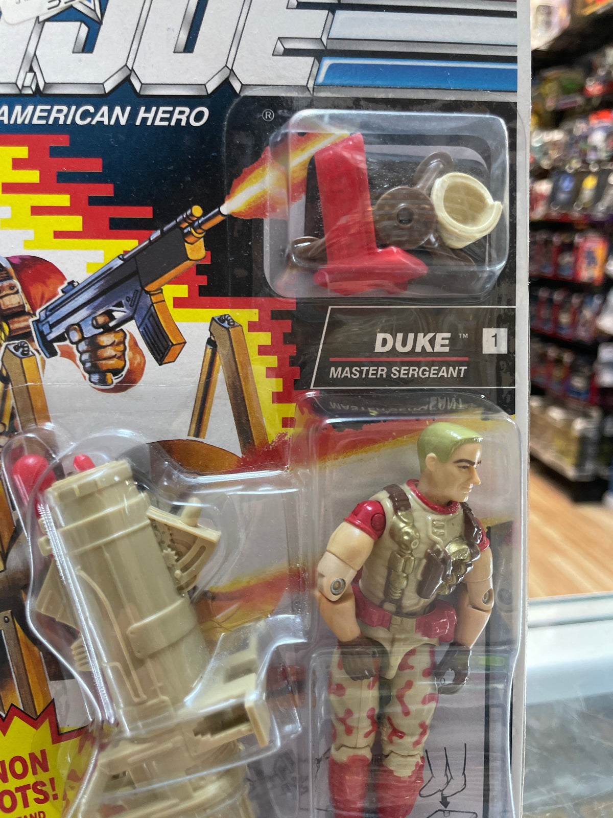 Duke Master Sergeant (Vintage GI Joe, Hasbro) Sealed product image 3, provided for visual reference and product detail review