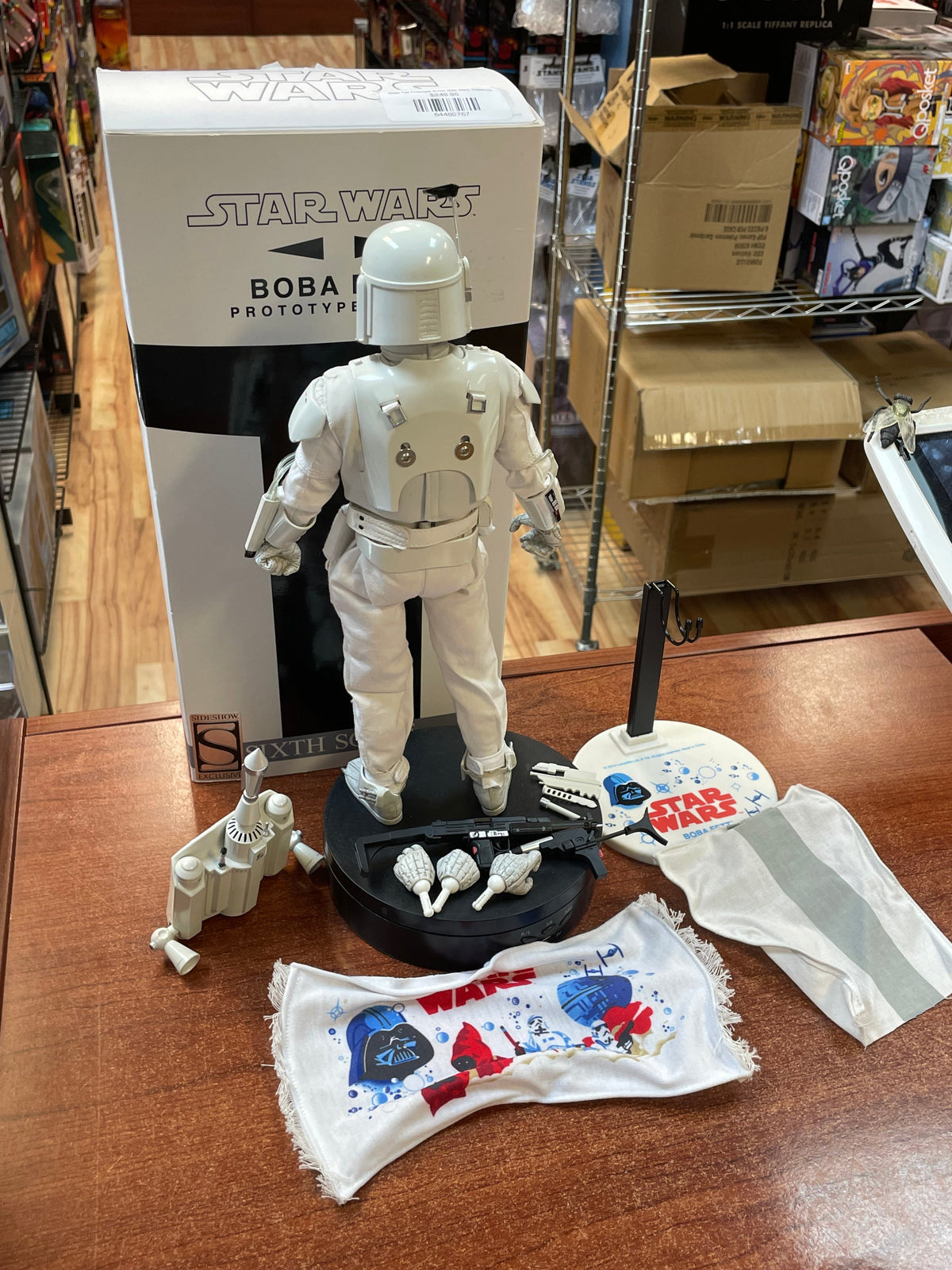 Boba Fett Prototype Armor (Star Wars, Sideshow) COMPLETE product image 5, provided for visual reference and product detail