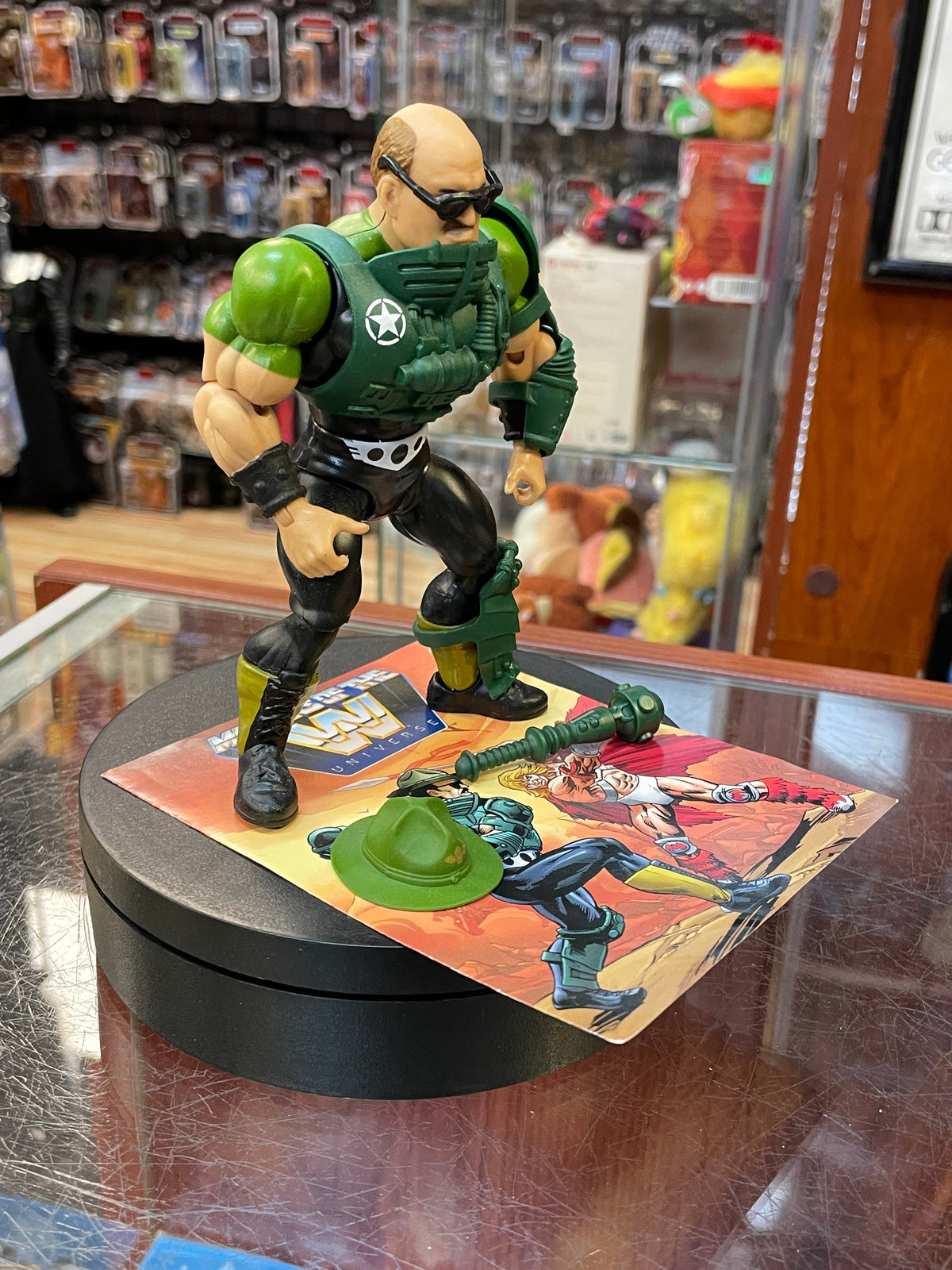 Sgt Slaughter as Man at Arms (WWE MOTU, Mattel) **COMPLETE** product image 3, provided for visual reference and product